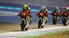 Riders on track