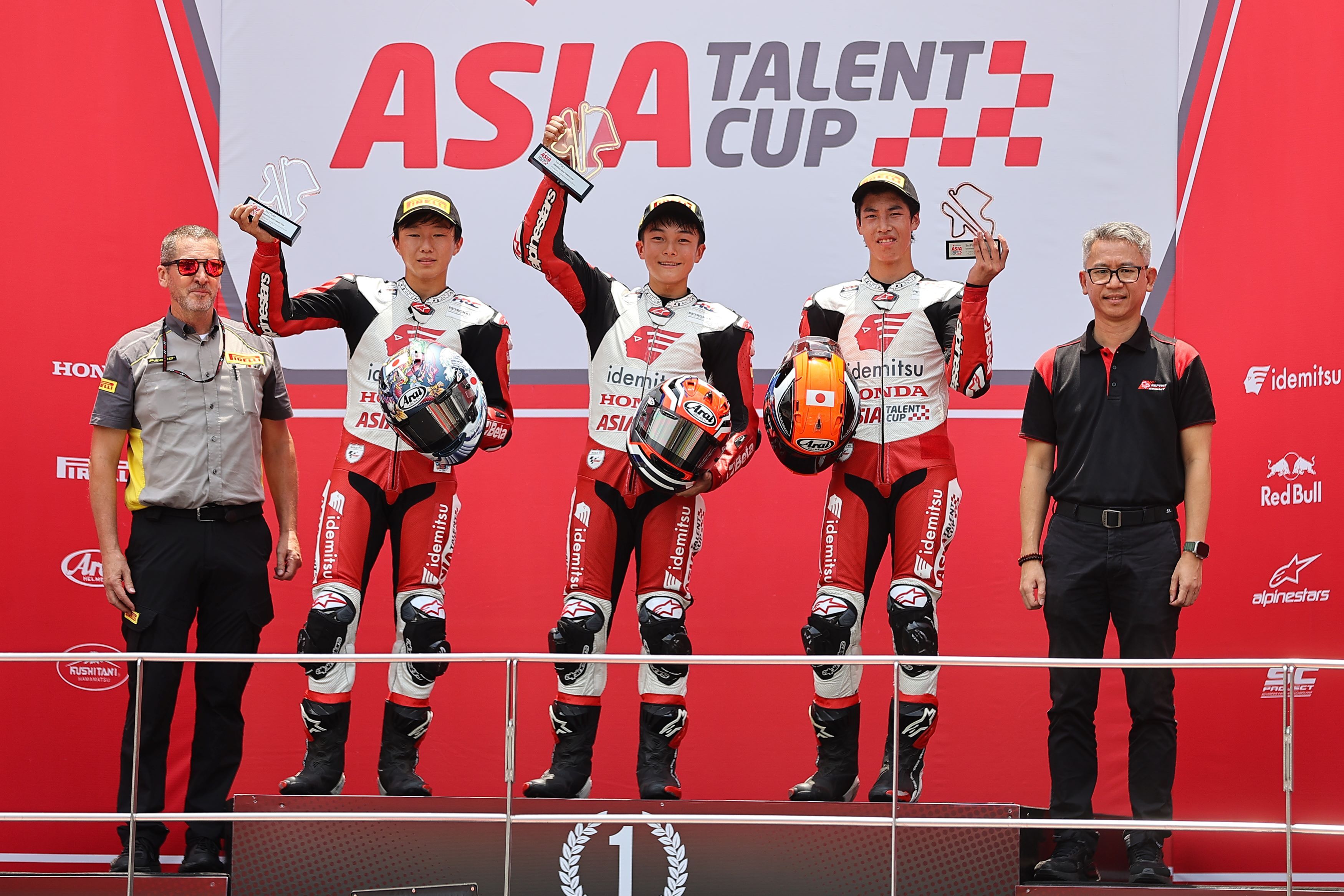 Podium Race 1 | Round 2 Sepang | 2024 Idemitsu Asia Talent Cup