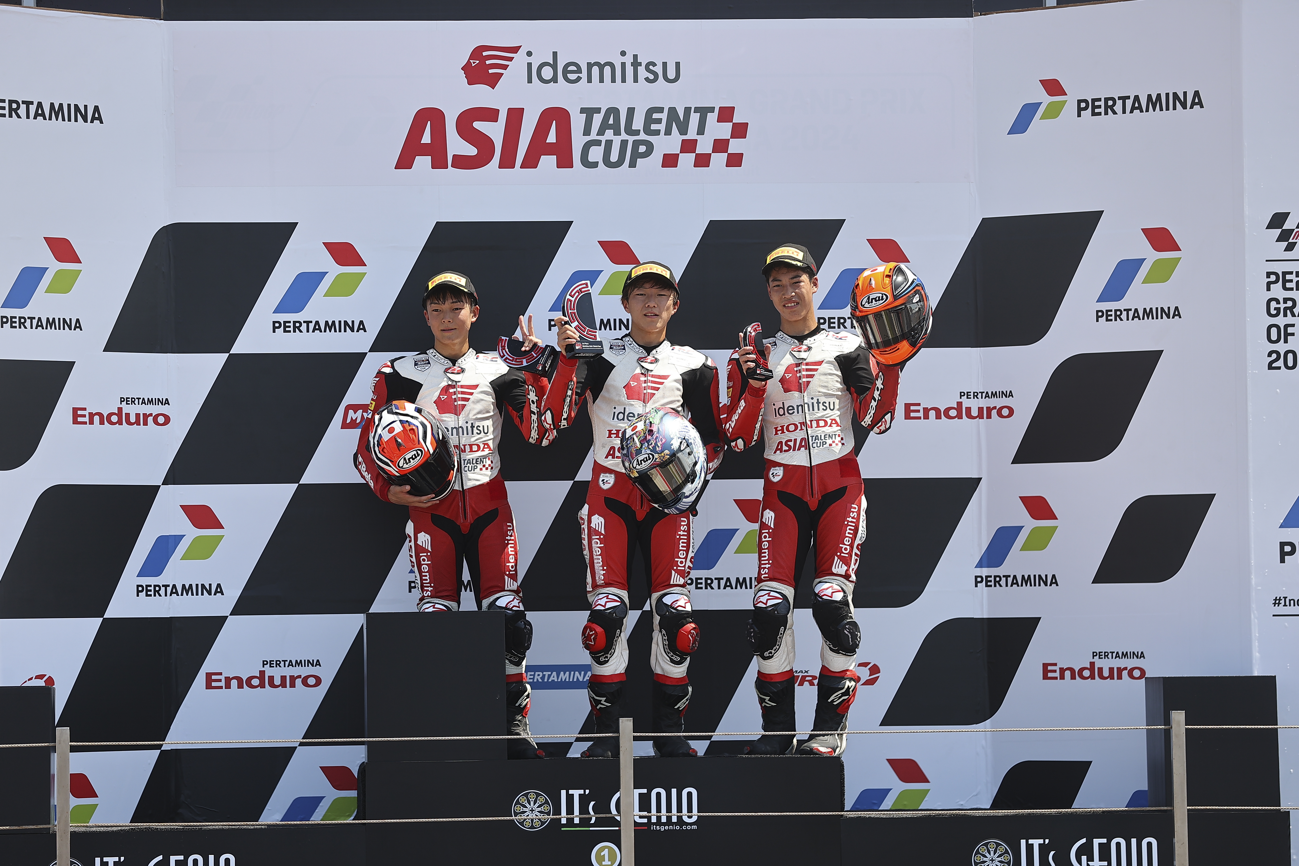 Podium Race 2 | Round 3 Mandalika | 2024 Idemitsu Asia Talent Cup